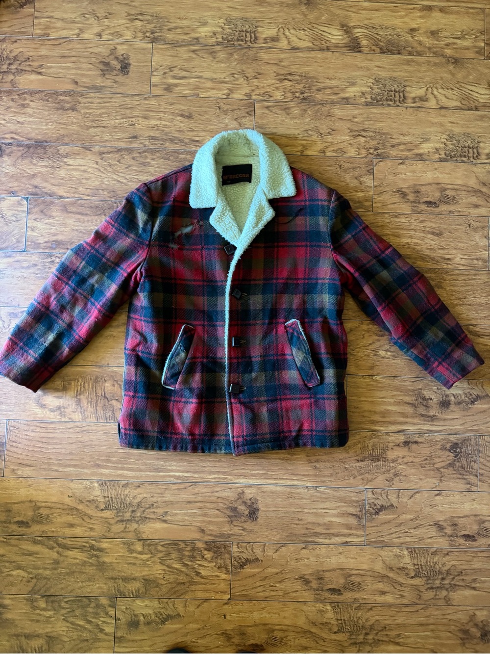 Vintage Mcgregor Wool Flannel Button Rare Style Size 42 Mens